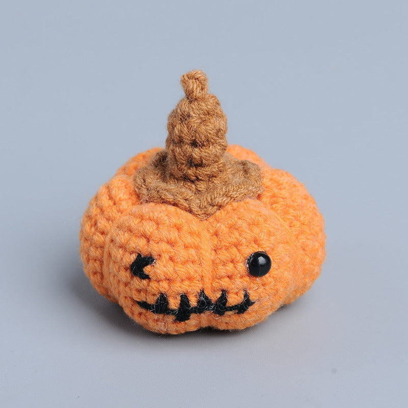 Handmade Crochet Halloween Pumpkin Hanging Ornaments