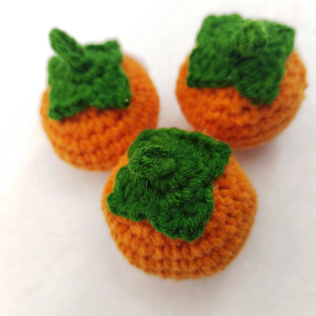 Crochet Fruit Keychain Handmade Cute Bag Charm Gift