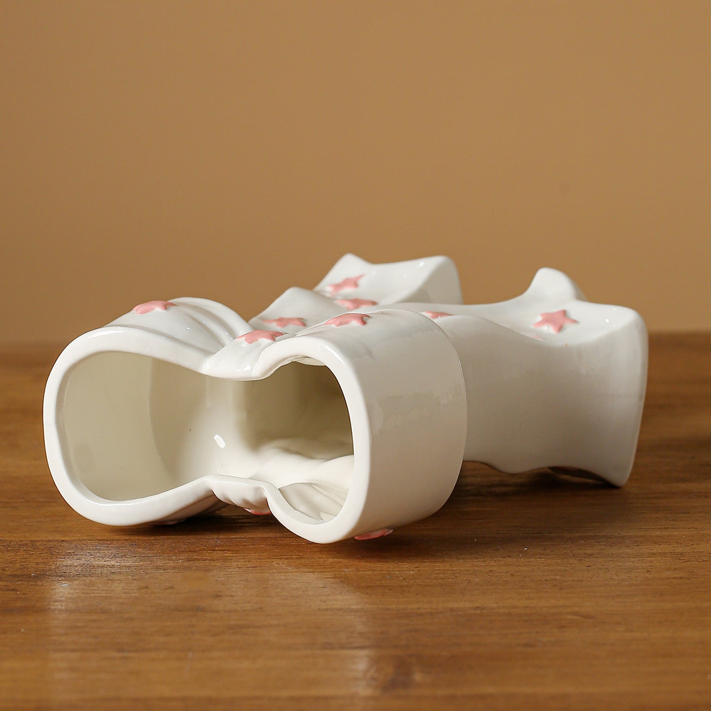 Ceramic Bow Vase Decorative Flower Vase Home Accent