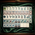 Green Jade Acrylic Mahjong Set Classic Game Tiles