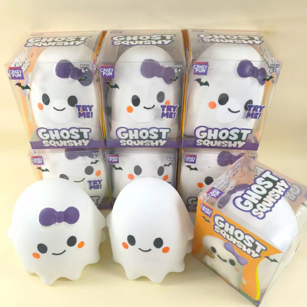 Halloween Ghost Squishy Toy Fast Rebound Stress Relief Toy