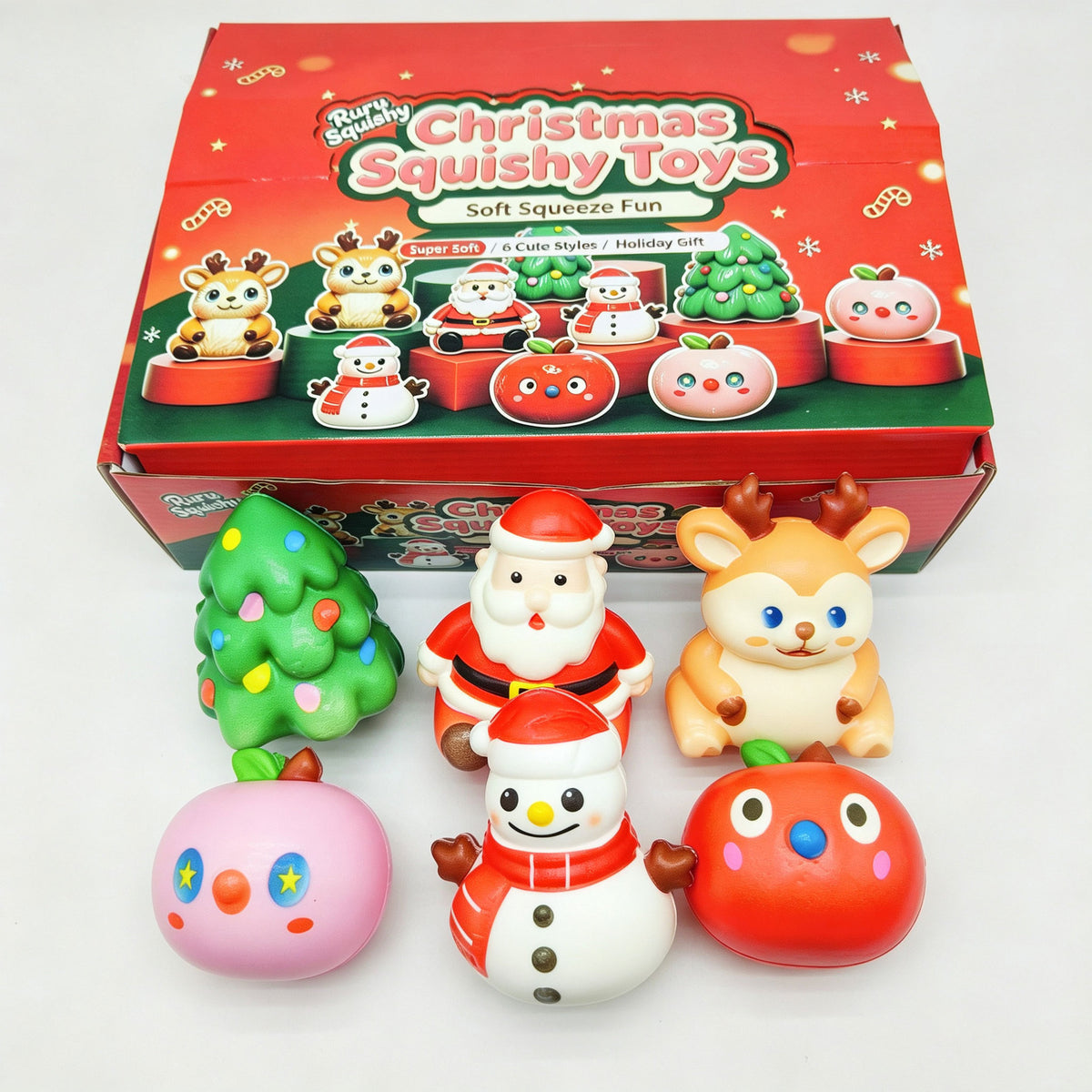 Christmas Slow Rising Squishy Toy PU Fidget Stress Relief Gift