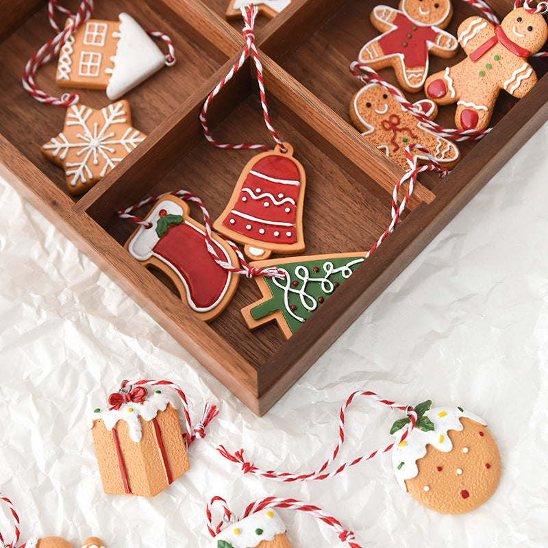 Christmas Resin Cookie Ornaments Holiday Tree Hanging Decor