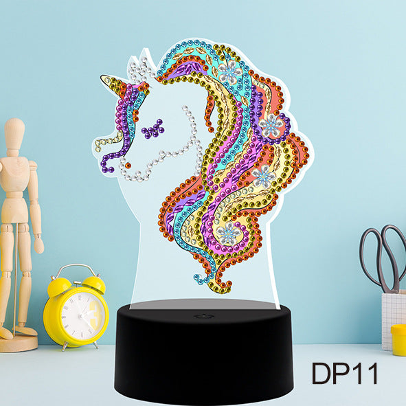 DIY Diamond Painting LED Night Light USB Desk Decor Kit