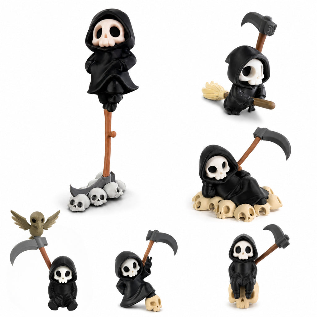 3D Printed Halloween Grim Reaper Decoration Keychain
