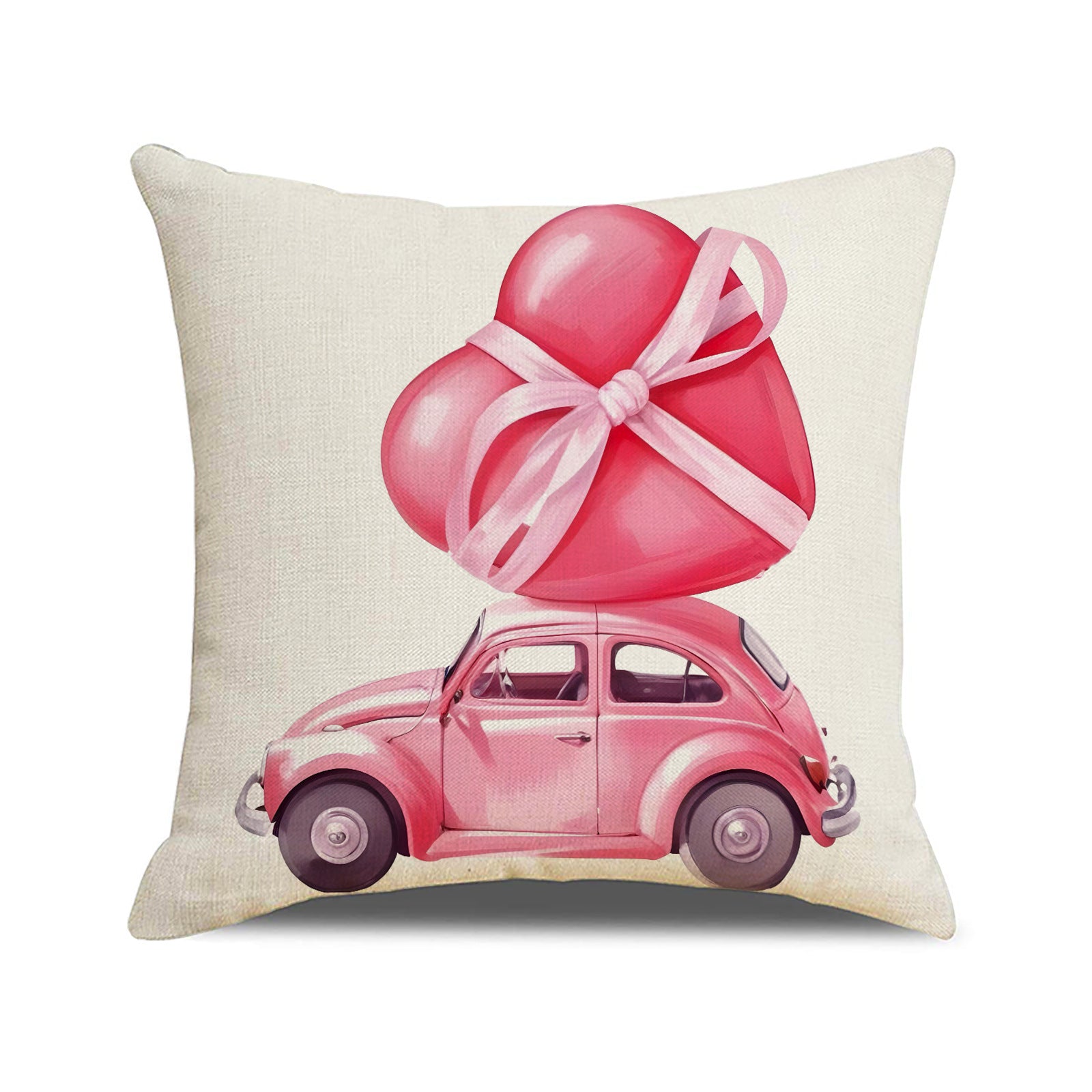 Valentine Red Heart Pillow Covers Set for Sofa Home Decor