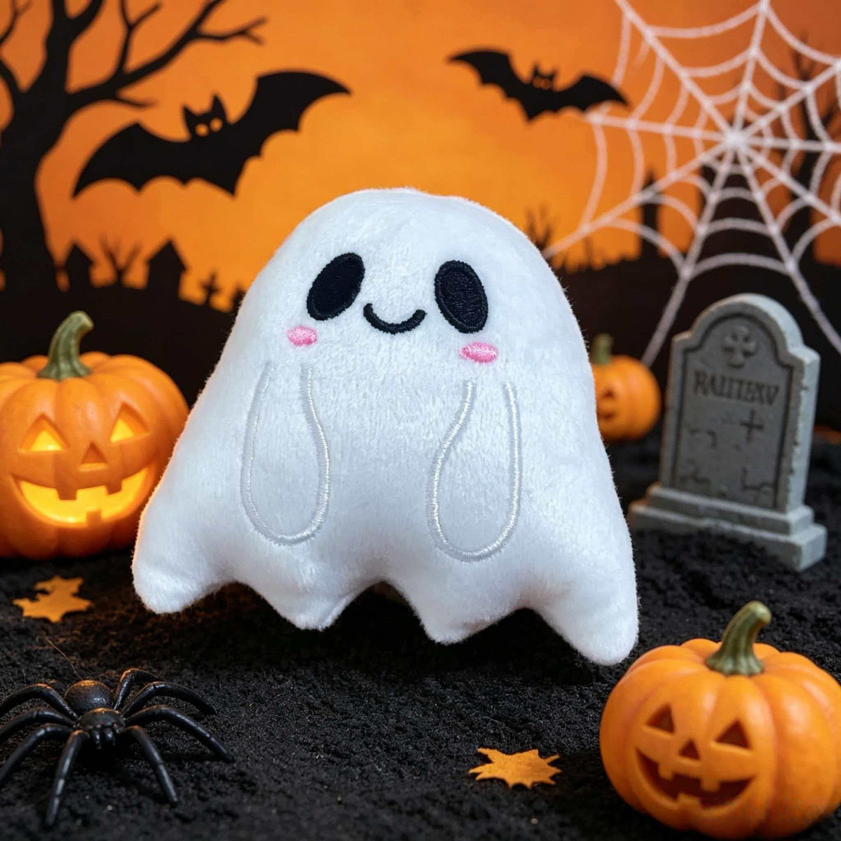 Halloween Plush Ghost Decoration Seasonal Tabletop Decor