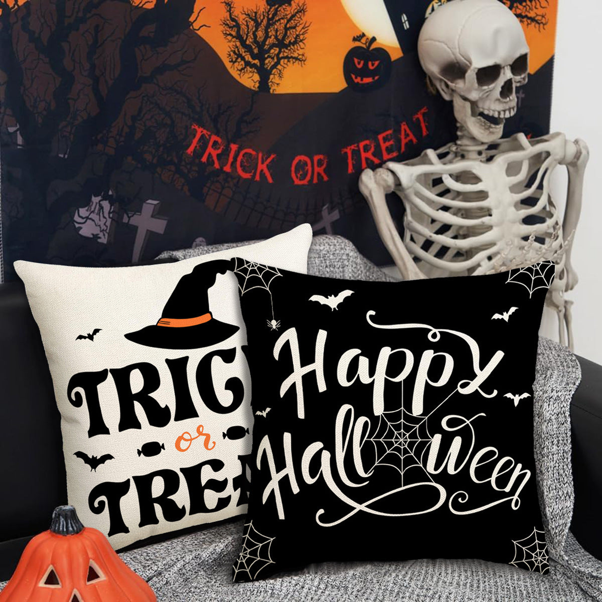 Halloween Pillow Cover Fall Holiday Home Decor