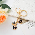 Butterfly Keychain Set Crystal Bag Charm Accessory