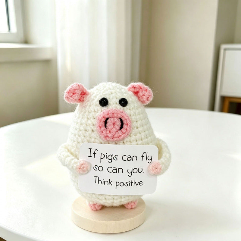 Handmade Crochet Animal Figurine Desk Ornament Home Decor
