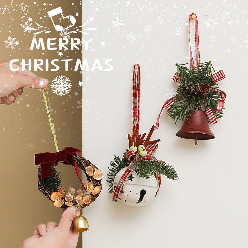 Christmas Bell Hanging Ornaments Holiday Tree Wreath Decor
