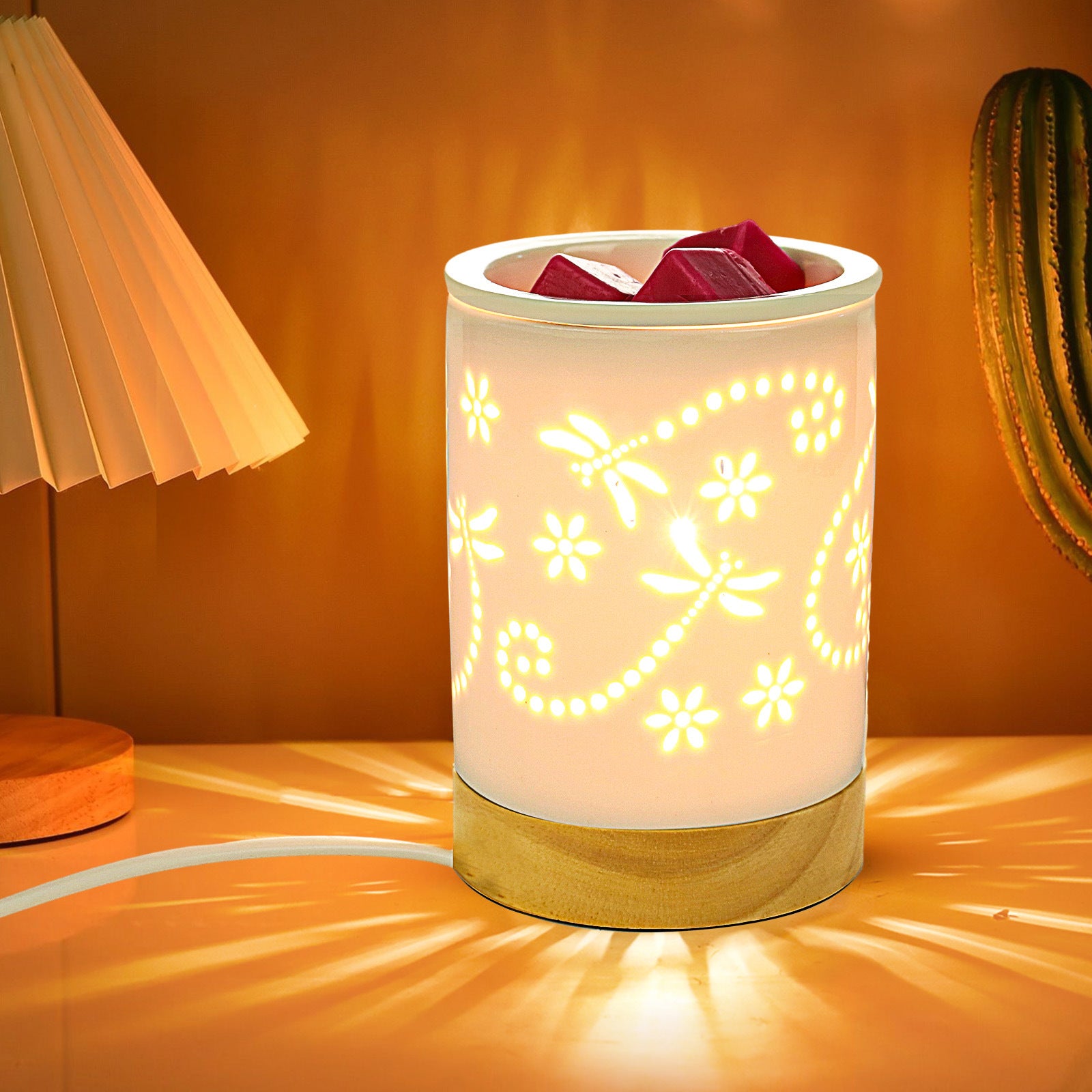 Valentine Holiday Decorations Nordic Flameless Wax Melt Lamp