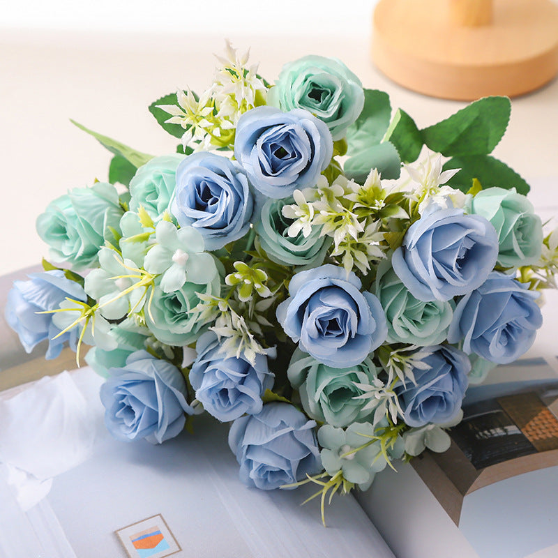 Valentine Rose Artificial Bouquet for Home Decor