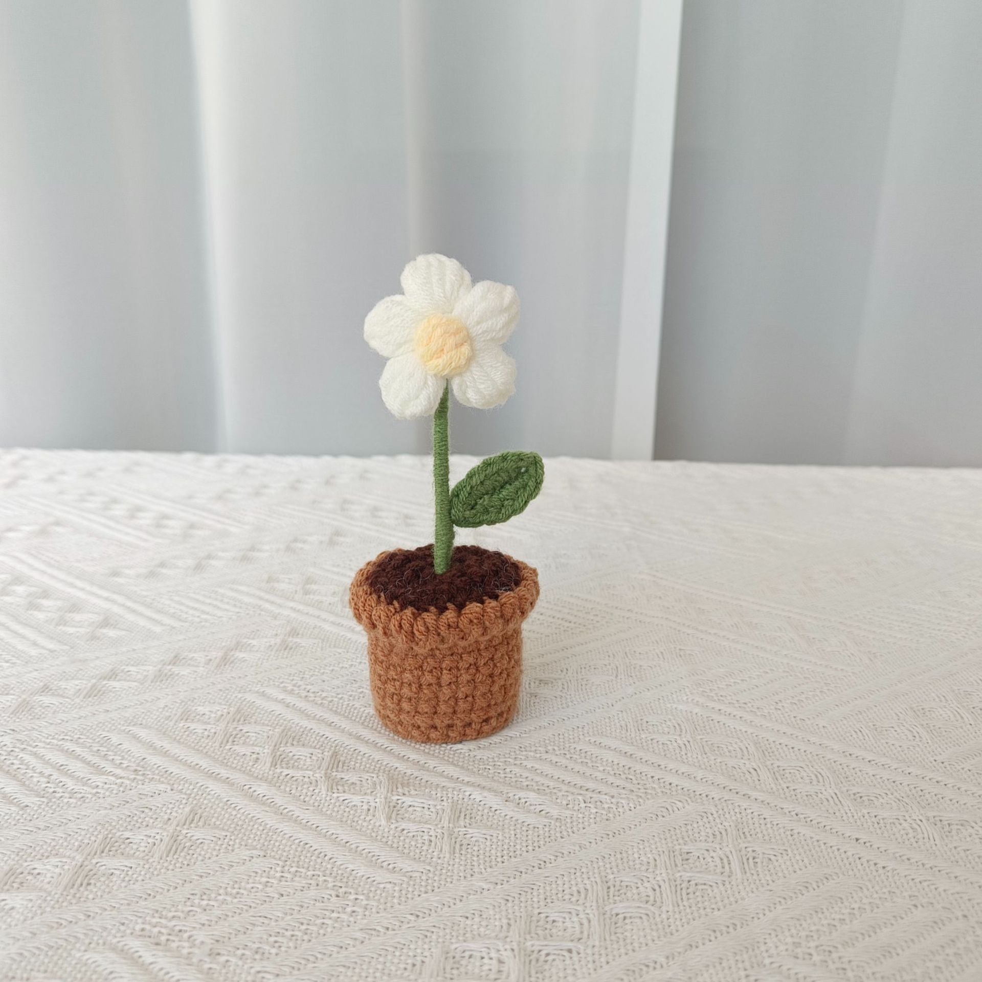 Valentine’s Day Crochet Potted Flowers Cute Gift Decor