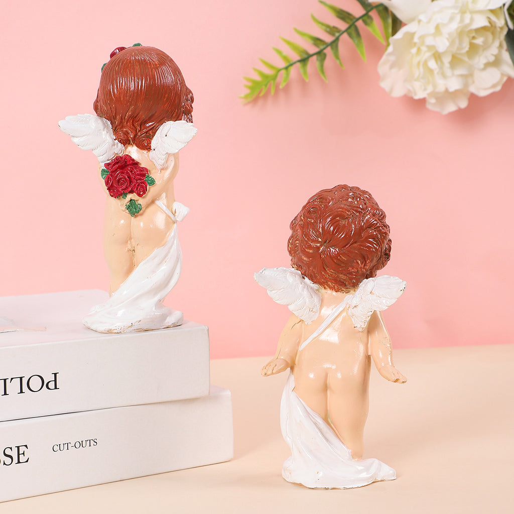 Valentine’s Day Resin Angel Figurine Nordic Garden Decor