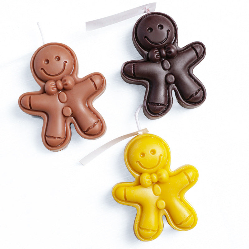 Gingerbread Man Scented Candle Christmas Holiday Decor
