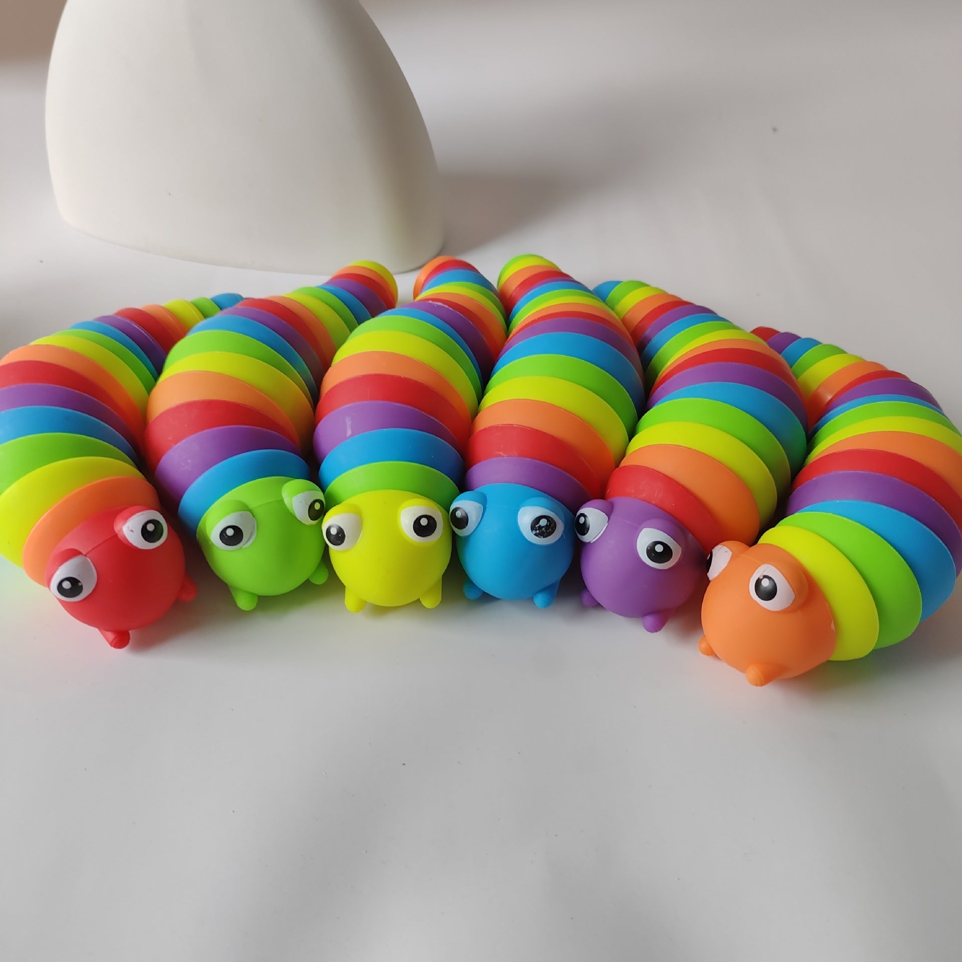 Rainbow Caterpillar Fidget Toy Stretch Sensory Toy