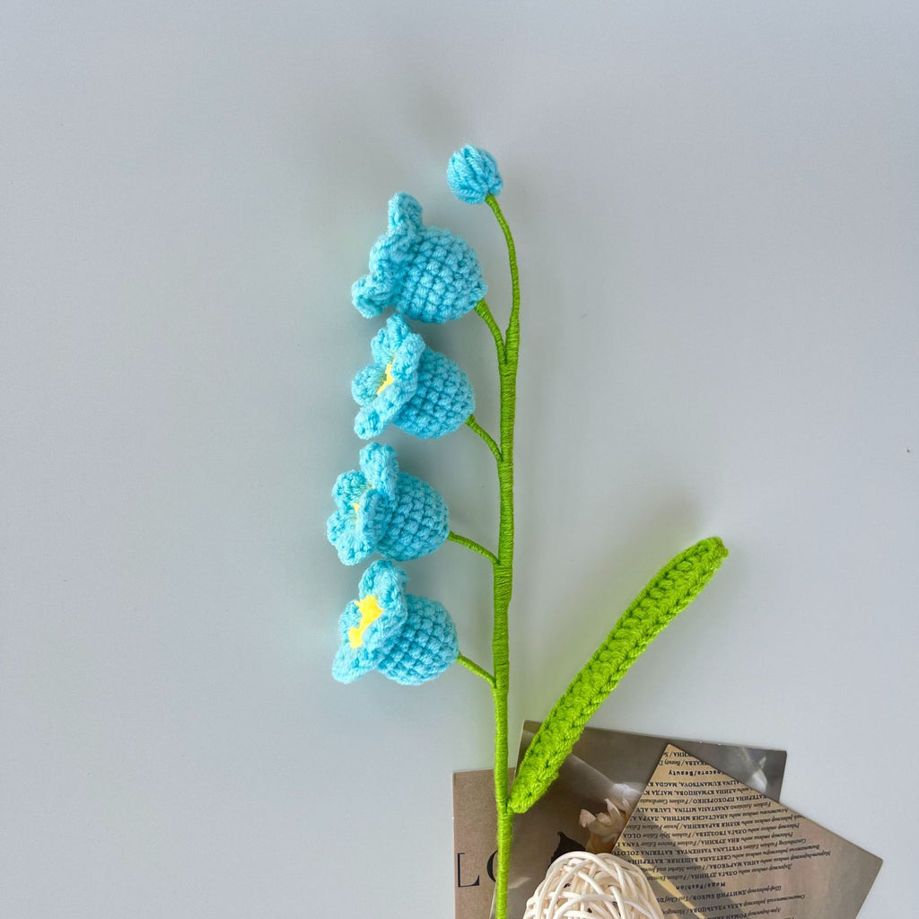 Handmade Crochet Lily of the Valley Stem Floral Decor