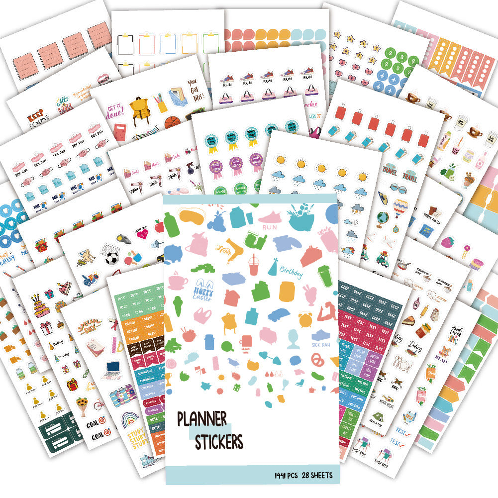 Planner Stickers Set 1441pcs Aesthetic Journal Kit