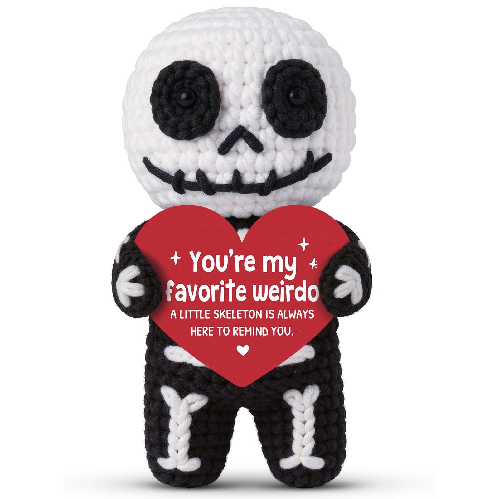 Handmade Crochet Skeleton Emotional Plush Halloween Gift