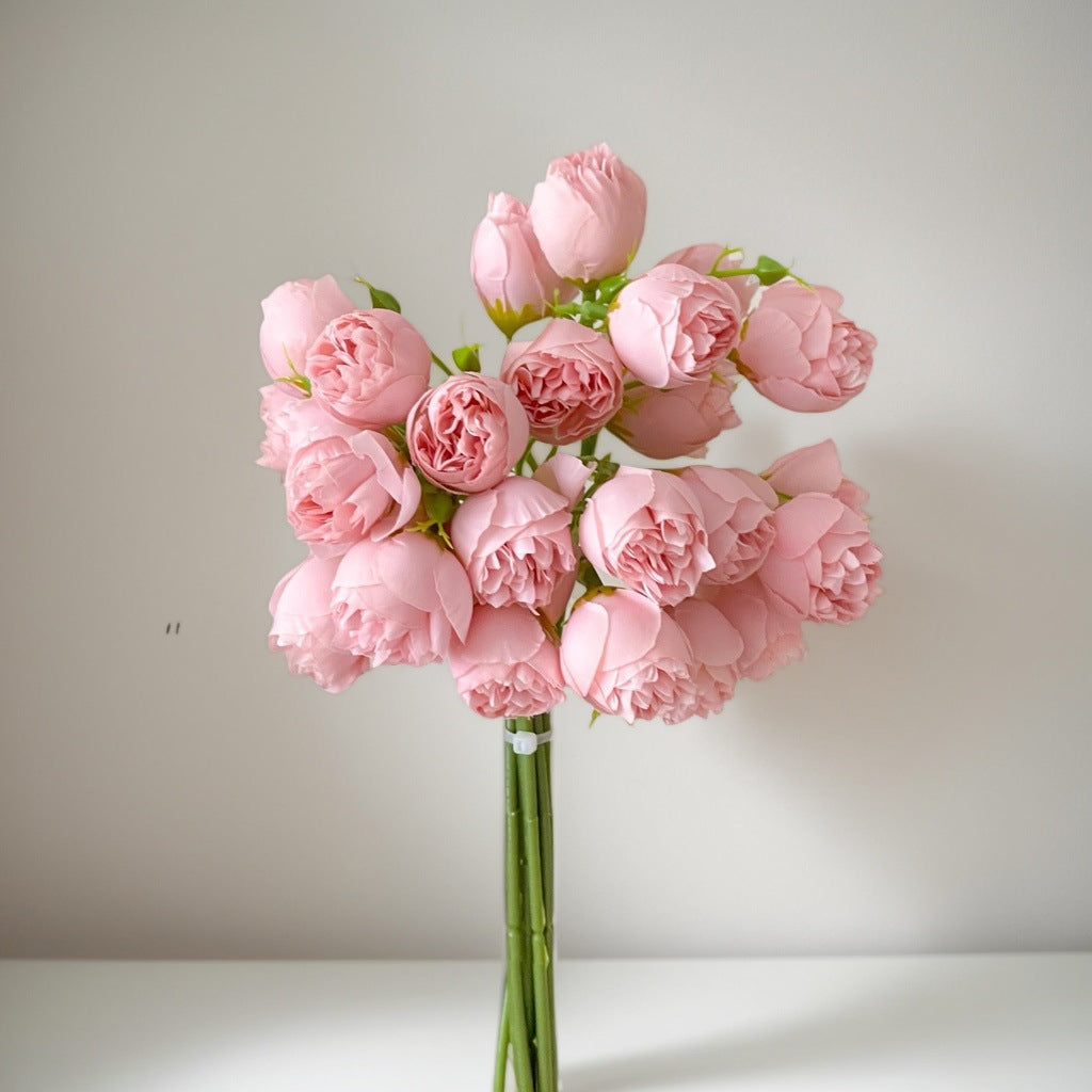 Valentine’s Day Faux Peony Bouquet Romantic Home Decor