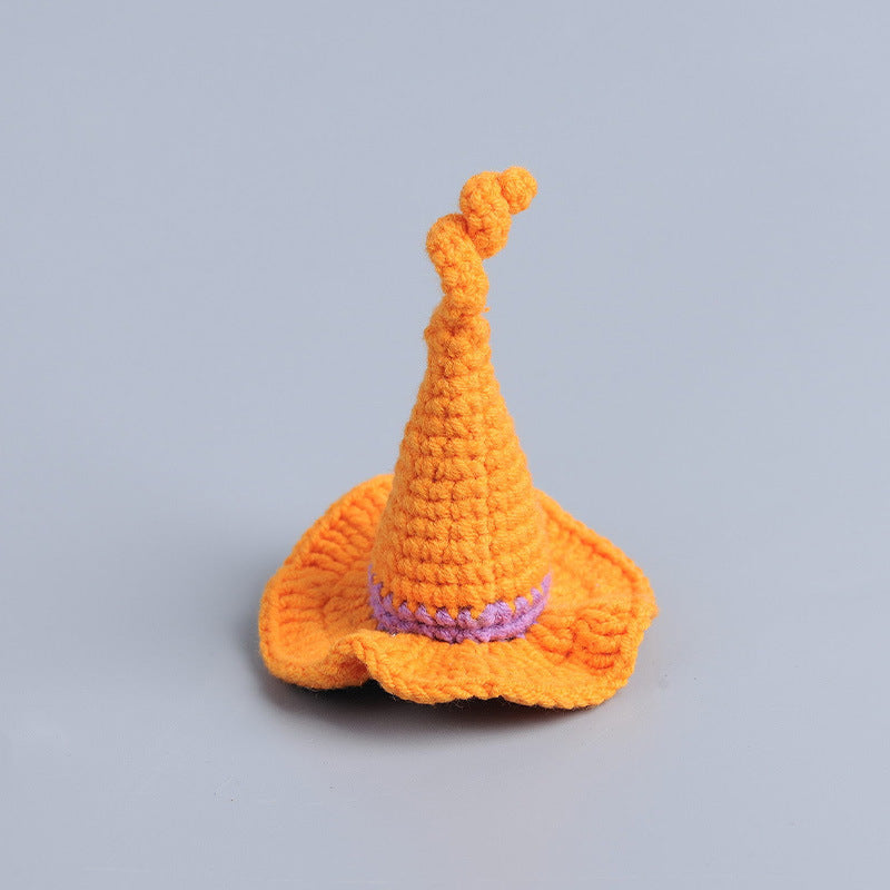 Handmade Crochet Halloween Pumpkin Hanging Ornaments