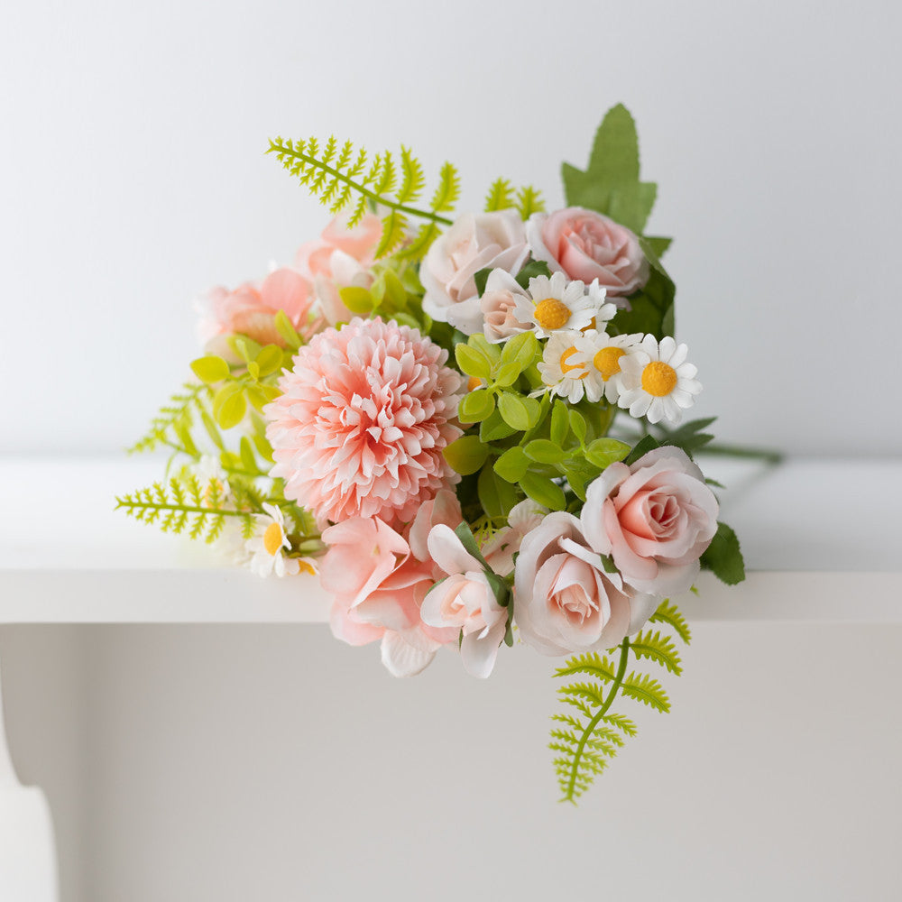 Valentine’s Day Faux Floral Bouquet Peony Daisy Decor
