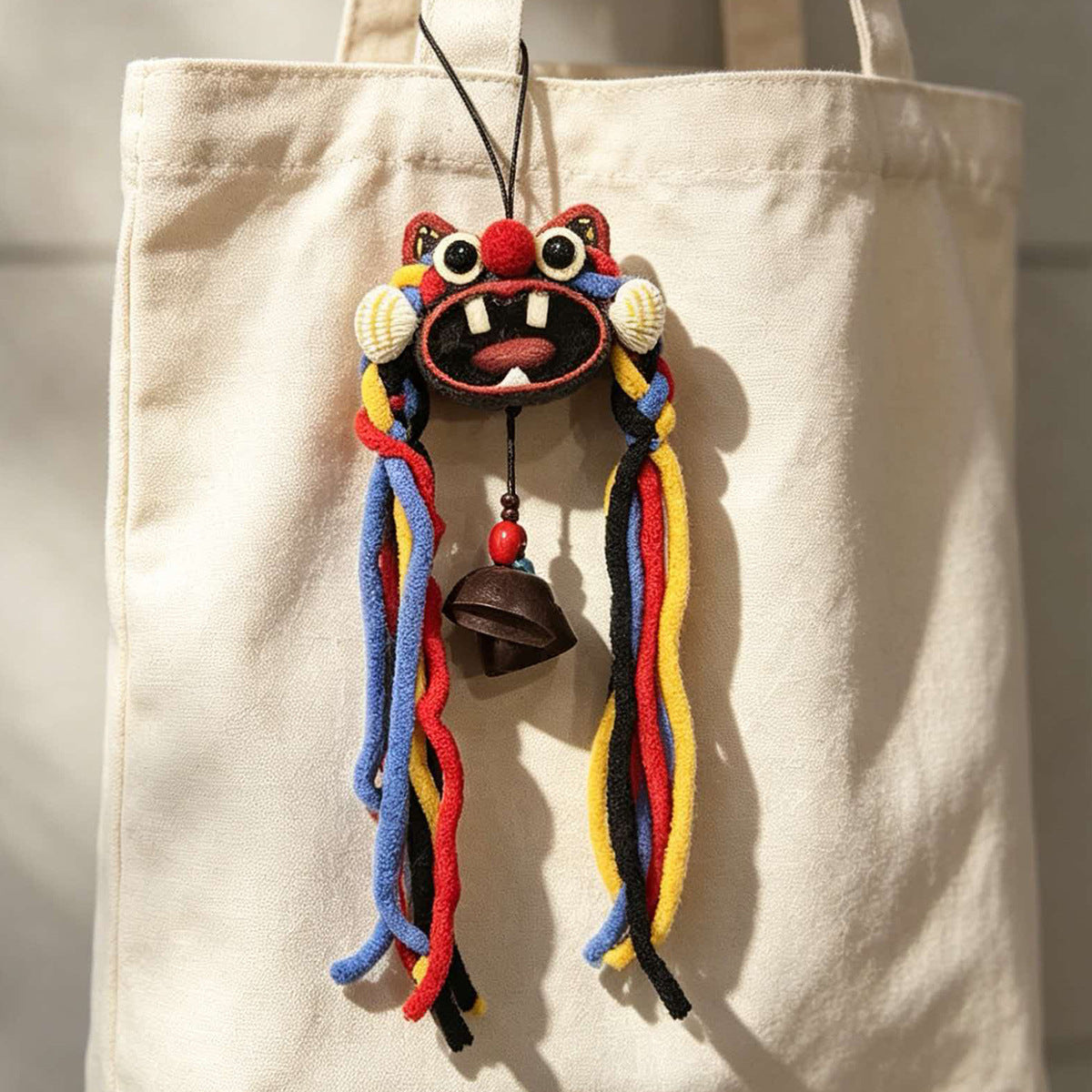 Handmade Tribal Character Bag Charm Keychain