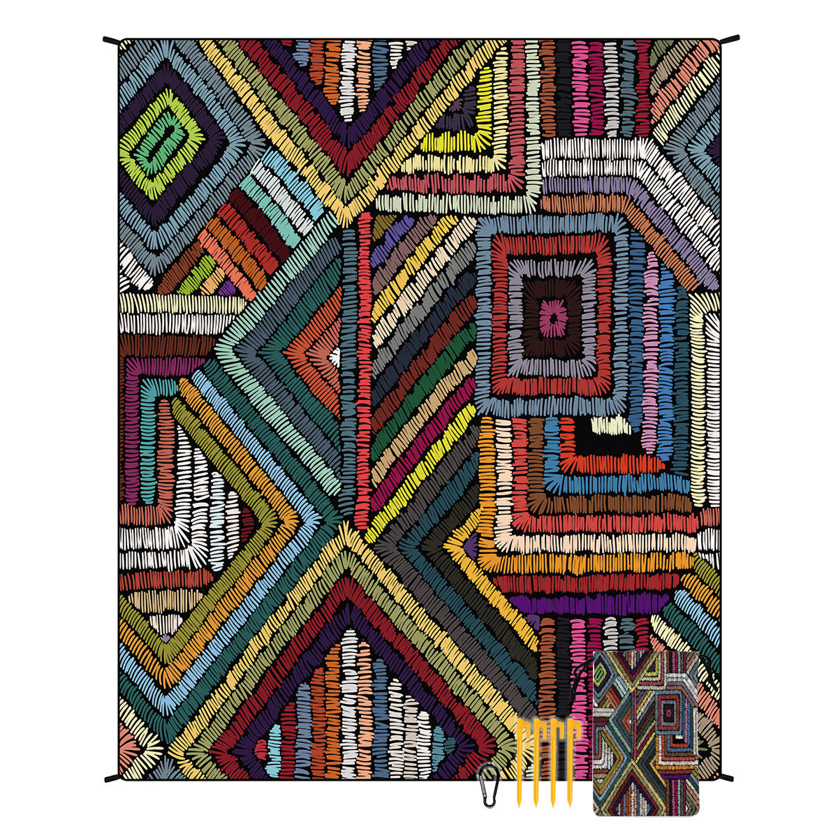 Boho Outdoor Beach Picnic Mat Large Waterproof Ground Sheet