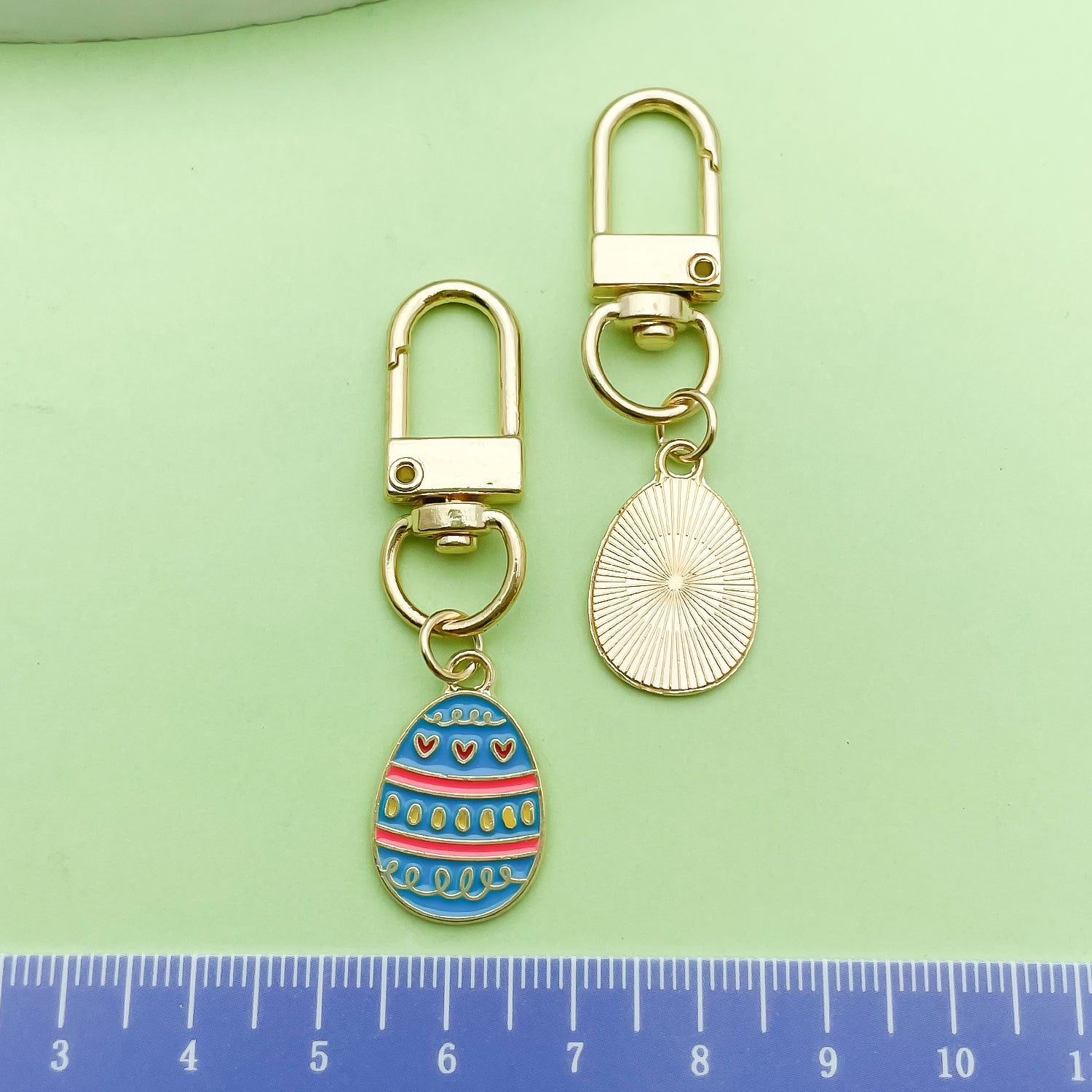 Easter Egg Alloy Keychain Bag Charm Cute Gift