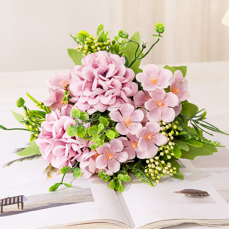 Valentine’s Day Hydrangea Mum Romantic Floral Arrangement