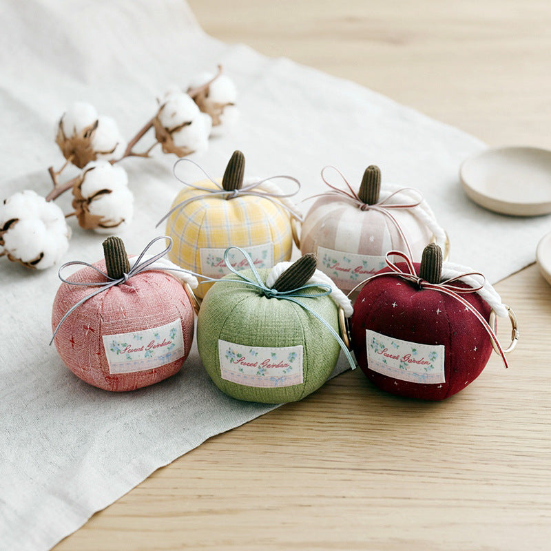 Christmas Fabric Apple Plush Ornament Holiday Seasonal Decor