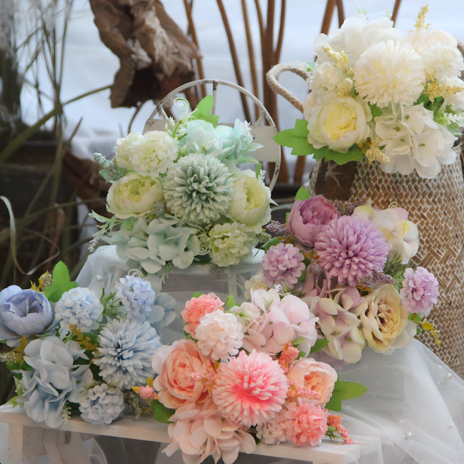 Valentine Nordic Peony Hydrangea Artificial Home Decor