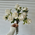 Valentine’s Day Faux Burnt Edge Rose Bouquet for Home Decor