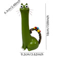 Resin Cat Flower Vase Whimsical Animal Planter Home Decor
