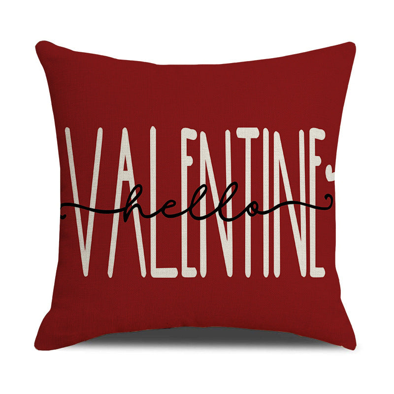 Valentine Gnome Pillow Covers Red Cartoon Decorative