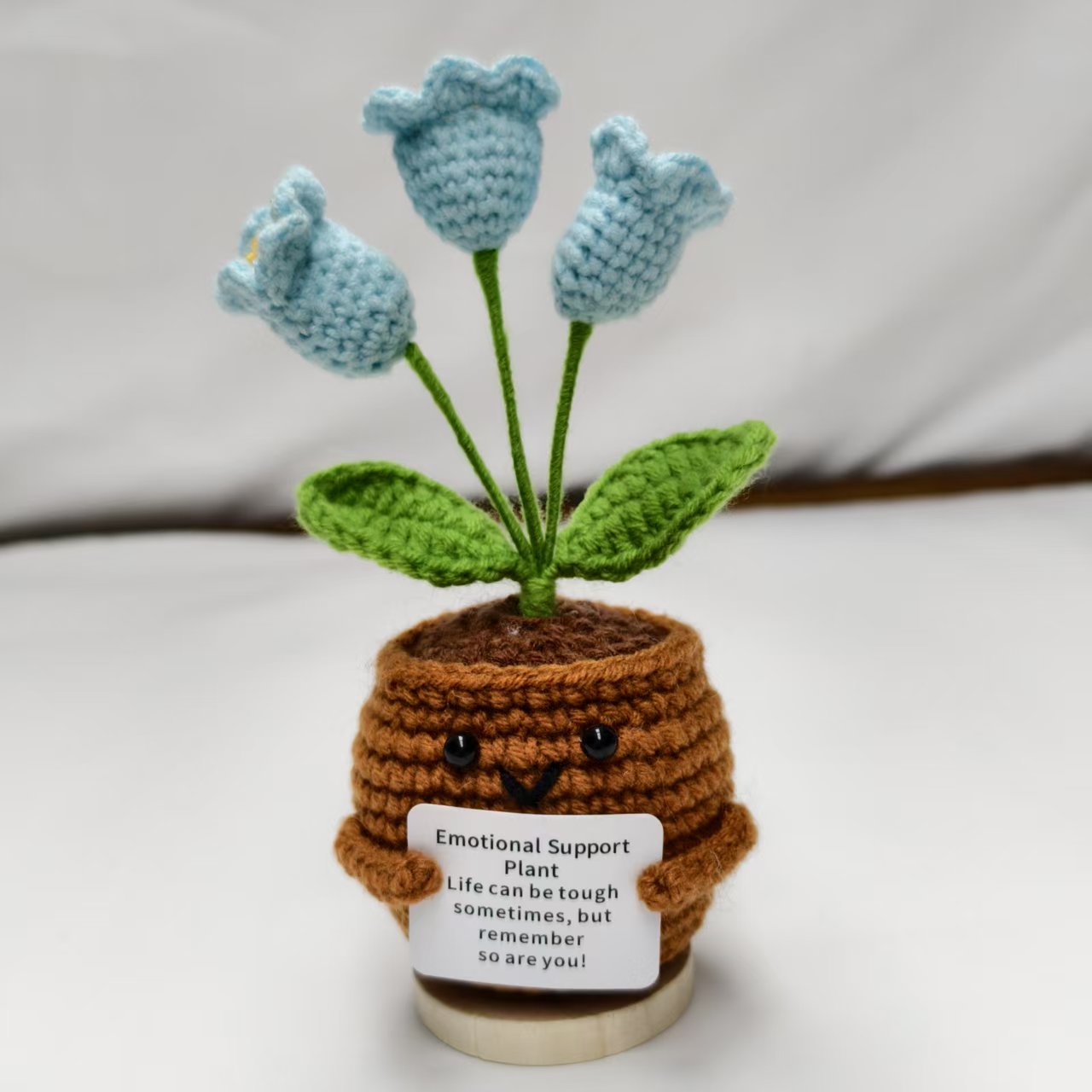Valentine’s Day Crochet Flower Pot Cute Knitted Gift Decor