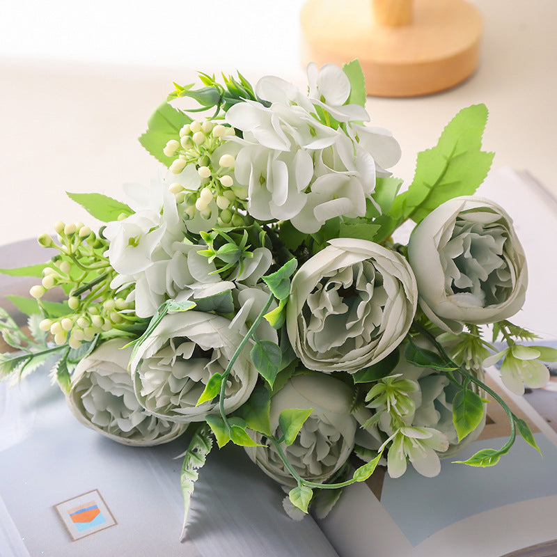 Valentine’s Day Nordic Faux Peony Bouquet Wedding Home Decor