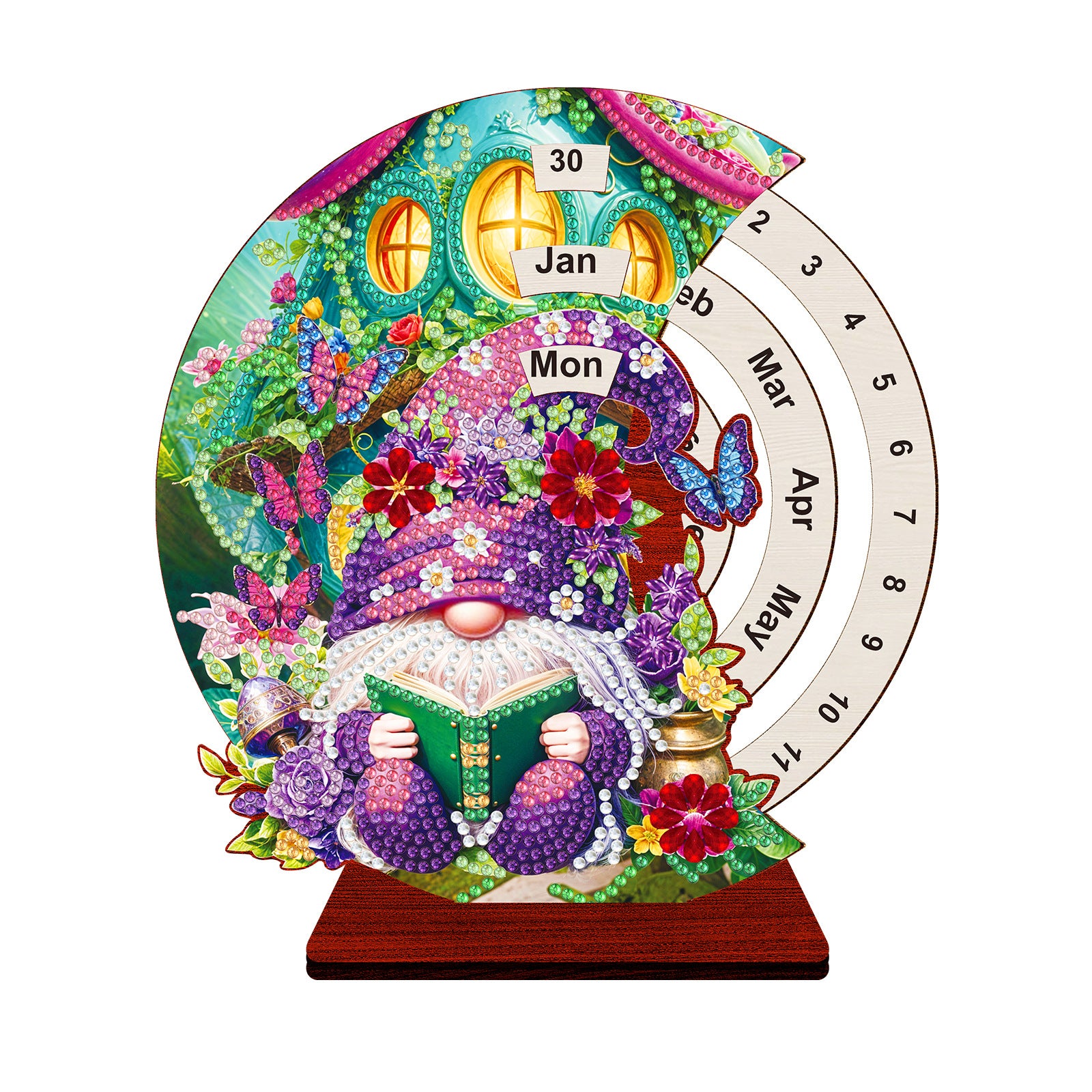 DIY Diamond Painting Desk Decor Kit Calendar Style Craft Set