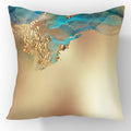 Gold Foil Abstract Marble Cushion Cover Nordic Style