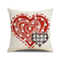 Valentine’s Day Heart Linen Pillow Covers Holiday Decor