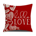 Valentine Red Heart Throw Pillow Covers for Cozy Home Décor
