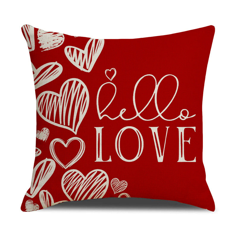 Valentine Red Heart Throw Pillow Covers for Cozy Home Décor