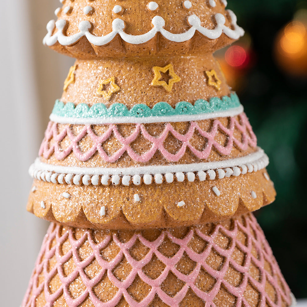 Gingerbread Christmas Tree Tabletop Holiday Decor