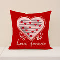 Valentines Day Heart Throw Pillow Covers Romantic Home Decor