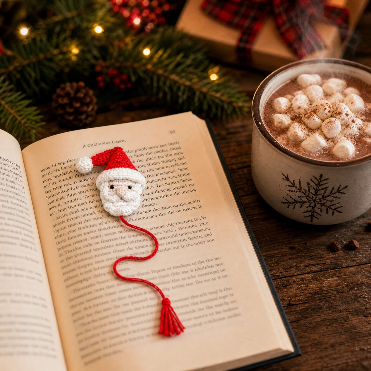 Christmas Handmade Crochet Bookmark