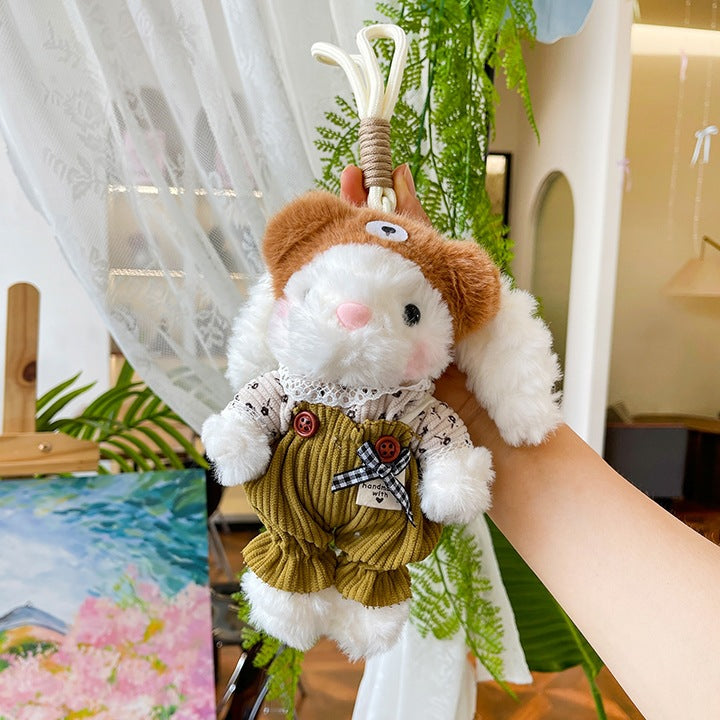 Cute Bunny Plush Keychain Bag Charm Gift Toy