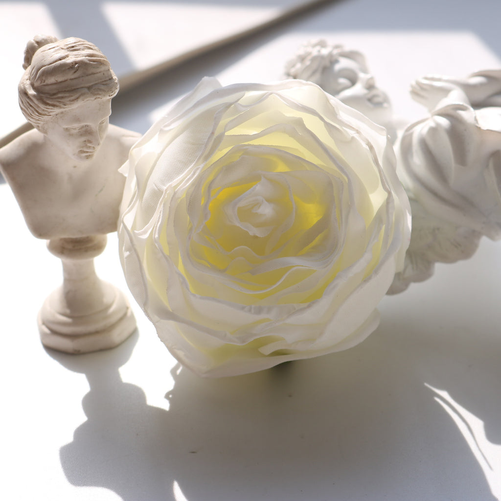 Valentine’s Faux Burnt Edge Rose Heads for Home Decor