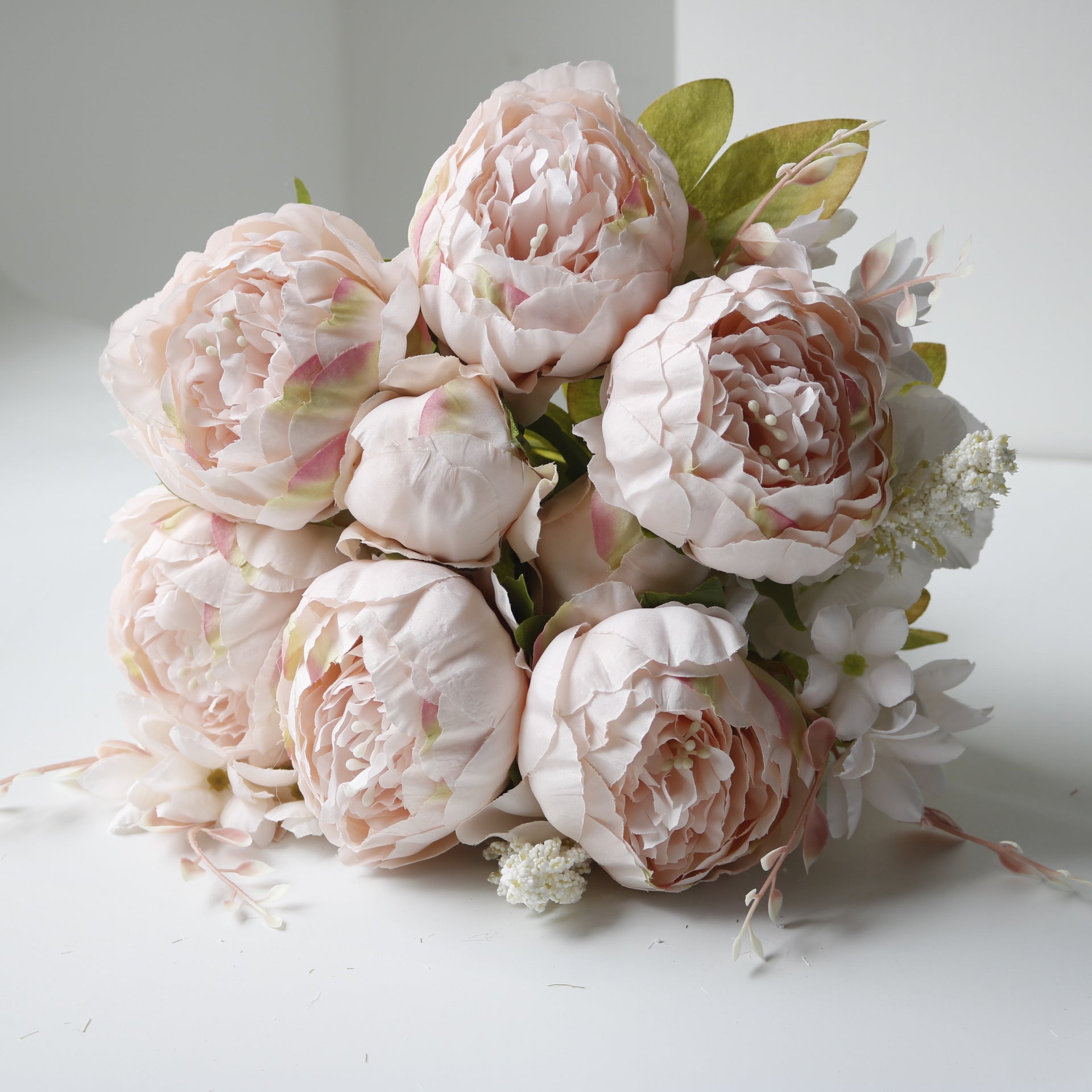 Valentine 13-Head European Faux Peony Autumn Flower Bouquet