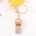 Rhinestone Whistle Keychain Key Ring Valentine Gift